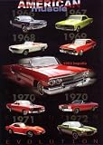 AMERICAN MUSCLE CARS - 24x36 - ART PRINT / POSTER