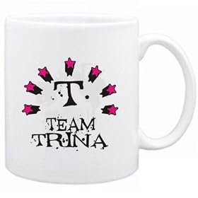 Team Trina - Initial Pr�noms F�minins Tasse (Blanc, C�ramique, 325 ml)