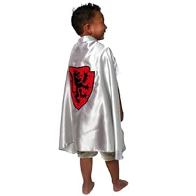  Silver Knight Dragon 24 inch Medieval Cape