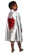 Boys Silver Knight Dragon Medieval Halloween Costume Dressup Cape
