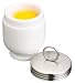 Kitchen & Housewares : Kitchen Craft Porcelain Egg Coddlers with Stainless Steel Tops, Carded Set of Two