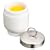 Kitchen Craft Porcelain Egg Coddlers with Stainless Steel Tops, Set of Two