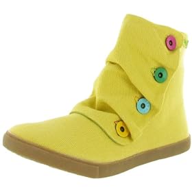 Buy BLOWFISH Hobbit Ladies Casual Flat Short Zip Ankle Canvas Button Slouch Boots Booties Shoes... by Blowfish