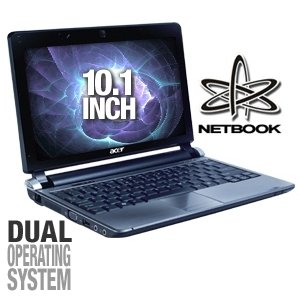 Acer AOD250-1613 10.1-Inch Black Android/XP Netbook - Up to 9 Hours of Battery Life