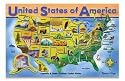 Melissa & Doug Deluxe Wooden USA Map
