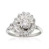 C. 1970 Vintage .50ct t.w. Diamond Ring In 14kt White Gold. Size 5.75
