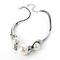PETAL DOLLS Pearl Crystal Necklace