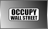 Political Occupy Wall Street Black and White Vinyl Euro Decal Bumper Sticker 3