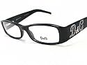 DOLCE & GABBANA 1141-B 1141B D&G 714 Black Optical Eyeglasses Frame Size: 52-16-135