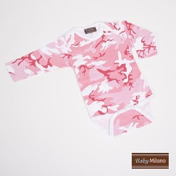 Set A Shopping Price Drop Alert For Pink Camo Onesie by Baby Milano - Long Sleeve - Size 0-3 Months
