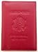 Red Leather USA Embossed Passport Holder Cover