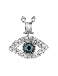 Sterling Silver 18 Inch Evil Eye Pendant