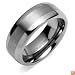 Rounded Edge Brush Finish 8mm Comfort Fit Mens Tungsten Carbide Wedding Band Ring Size 8