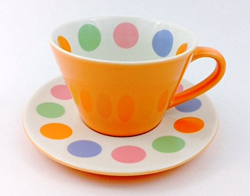 large coffee cup with saucer