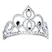 Diadem Prinzessin mit Juwelen silber