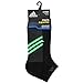 adidas Men's Superlite Stripe Low Cut Socks (3-Pair), Bold Onix/Black/SLD Red, Large