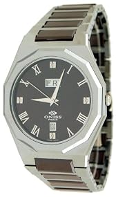Oniss #ON622-M3 Men's Brown Arte Tungsten & Ceramic Collection Watch