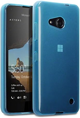 Microsoft Lumia 550 Cover, Terrapin Microsoft Lumia 550 Case - TPU Gel - Slim Design - Durable Shock Absorbing - Back Protector - Blue