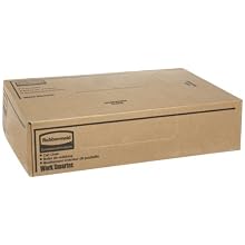 Rubbermaid Commercial FG500888 Linear Low Density Can Liner, For Indoor and Outdoor Container, 44-50 gallon Capacity, 44" Length, 37" Width, Gray, 200 Pieces