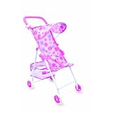 Poussette canne pour poup�es - Coloris rose - 60 cm x 48 cmpar HSL
