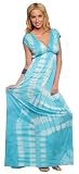 Womens Long Summer Tie Dye Beach Party Maxi Sundress