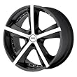 American Racing Phantom AR882 Matte Black Machined Wheel (17x7.5"/5x120mm)