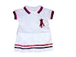 Newborn Girls White Tennis Dress