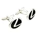 Black and Silver LEXUS Logo Automotive Car Cufflinks