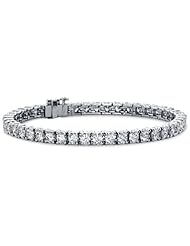 4.50ct TTW Ladys Round Cut Diamond Tennis Bracellet in 18 Kt White Gold