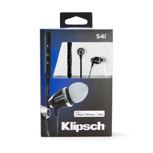 Klipsch Image S4i (II) In Ear Headphones w/ 3-button control and mic - Black