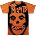 Men's The Misfits Stencil Skull Big Print Subway T-shirt