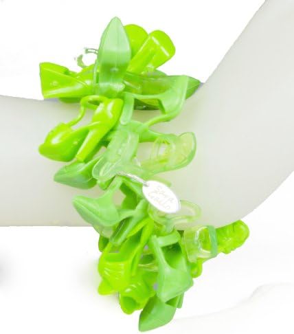Electric Lime Doll Shoe Bracelet