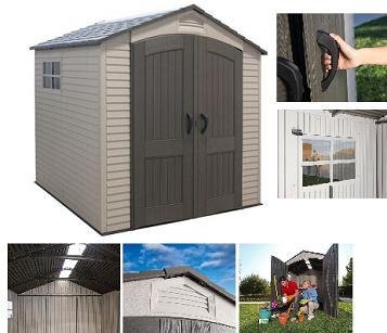 cyber Monday Lifetime Storage Shed Desert TanB008OGJX50