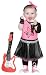Future Rock Star Girl Child Costume, Guitar and Microphone Size 12-24 Months