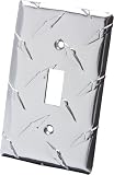 On The Edge 790025 Diamond Plate Single Toggle Light Switch