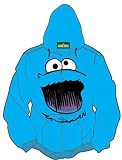 Sesame Street Cookie Monster Blue Hoodie Hooded Sweatershirt Jacket