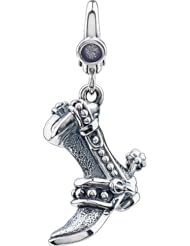 Sterling Silver Cowboy Boot Charm Dangle