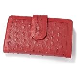 Isabella Adams Ostrich Embossed Wallet