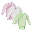Gerber Newborn 3pk Long Sleeve Onesies- Pink