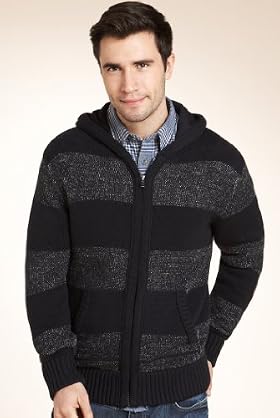North Coast Pure Cotton Stripe Hooded Top