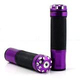 Dual Sport Moto Black Rubber Gel Handlebar Mount Gear Grips 7 8 Purple CNC Billet Bar... by Astra Security