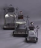 Review Cape Craftsmen  / Copper Glass Lanterns Set of 3