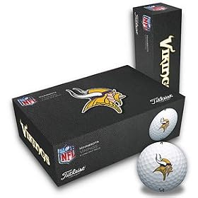 Minnesota Vikings Titleist NFL Logo DT Roll Golf Balls