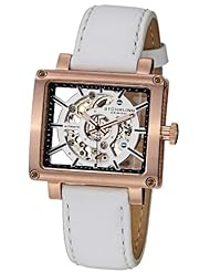 Stuhrling Original Womans 258.124P2 Lady Axis Automatic Skeleton White Watch