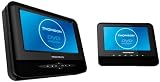 Produkt-Bild: Thomson TWIN720DP Tragbarer DVD-Player (17,8 cm (7 Zoll), 2 LCD-Bildschirmen, USB 2.0, SD-Kartenleser) schwarz