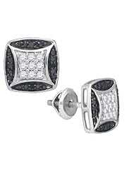 0.50CTW BLACK DIAMOND MICRO-PAVE EARRING