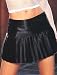 LegAvenue Satin Minirock mit Falten schwarz Leg Avenue, schwarz (black), L (40-42)