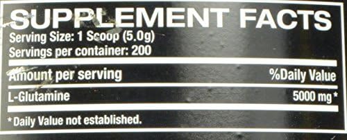 Professional Supplements Glutamine 1000, 2.2 Pound