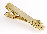 IMAGE OF Ships wheel tie clip with presentation box. Made in the USA