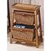 Triangle Seagrass with Wicker 2-basket Stand